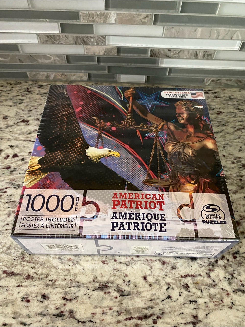 American Patriot 1000 piece puzzle eagle Statue of Liberty White House History